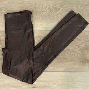 Spanx faux leather style leggings size Small